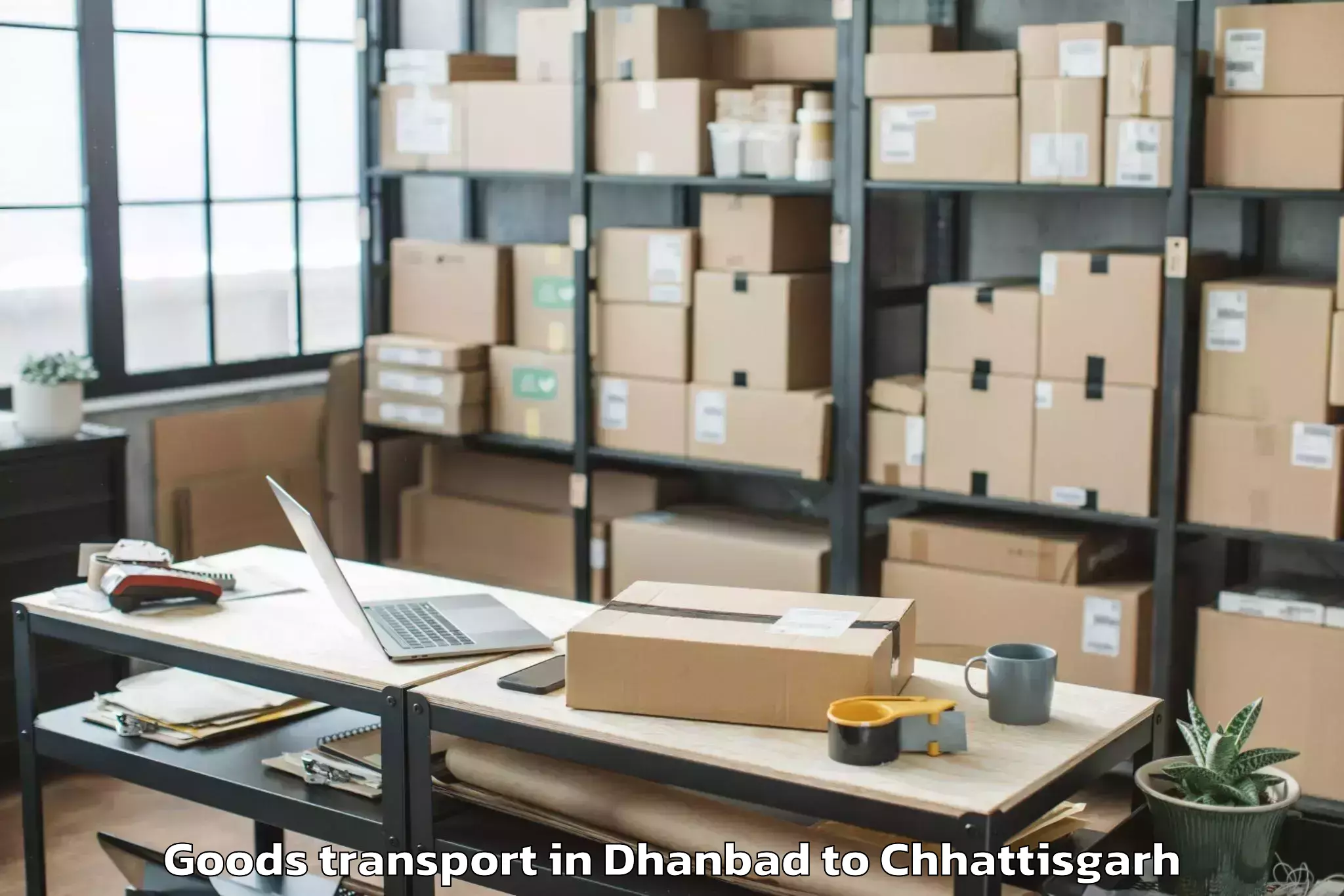 Quality Dhanbad to Pharsabahar Goods Transport